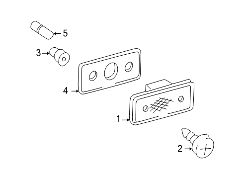 2005 Mercedes-Benz G55 AMG Bulbs Diagram 3