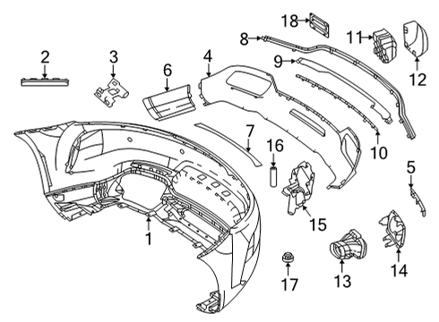 2019 Mercedes-Benz AMG GT Bumper & Components - Rear