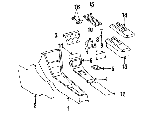 Upper Trim Diagram for 124-680-73-39