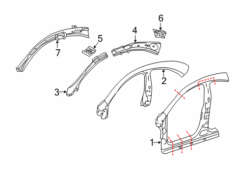 2017 Mercedes-Benz CLA45 AMG Aperture Panel Diagram