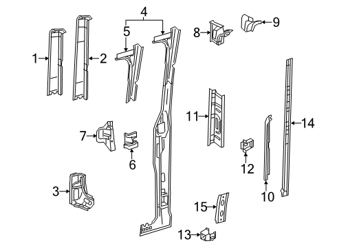 C-PILLAR Diagram for 906-630-25-13