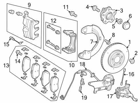 2022 Mercedes-Benz EQB 300 Front Brakes Diagram