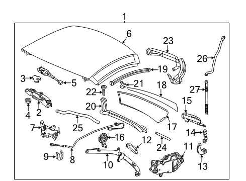 Lock Pin Housing Diagram for 172-790-03-77