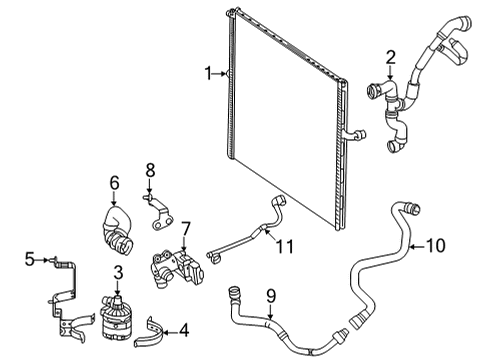 2023 Mercedes-Benz GLE53 AMG Intercooler Diagram 1