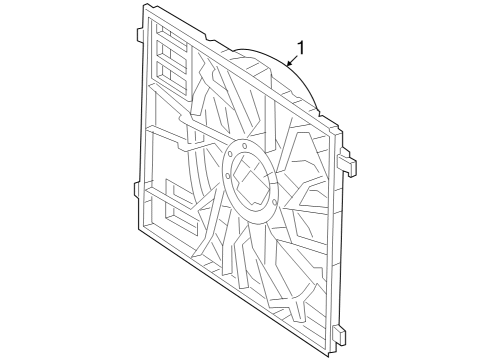 2022 Mercedes-Benz EQB 300 Cooling Fan