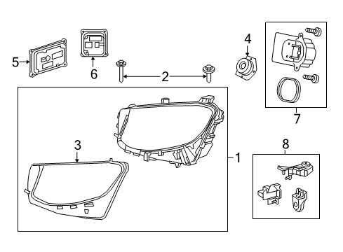 2017 Mercedes-Benz GLC43 AMG Headlamps, Electrical Diagram 3