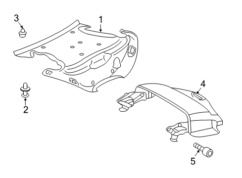 2011 Mercedes-Benz SL65 AMG Interior Trim - Trunk Lid Diagram