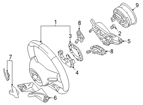 2022 Mercedes-Benz A220 Steering Column & Wheel, Steering Gear & Linkage Diagram 4