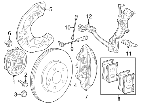 Brake Pads Diagram for 000-420-25-06