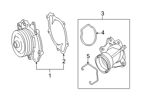 2013 Mercedes-Benz S350 Water Pump