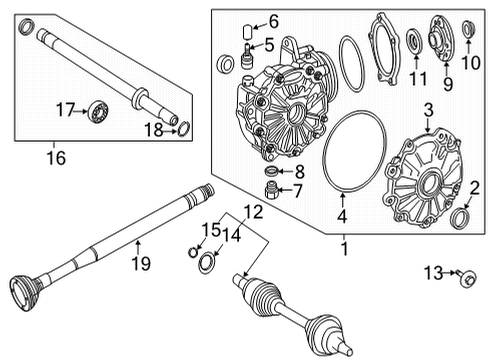 2021 Mercedes-Benz E350 Carrier & Front Axles Diagram