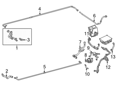 Coolant Hose Diagram for 297-501-17-00