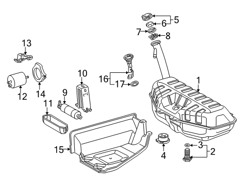 2003 Mercedes-Benz E320 Filters Diagram 5