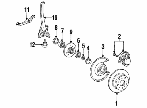 Steering Arm Diagram for 123-332-20-20