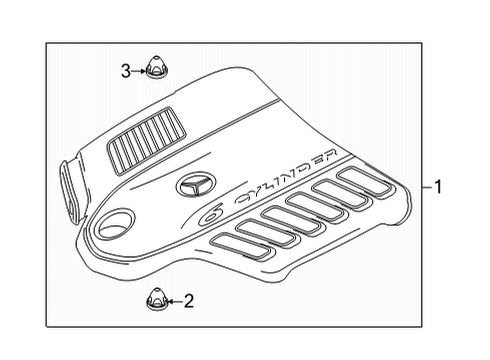 Engine Cover Diagram for 256-010-04-03