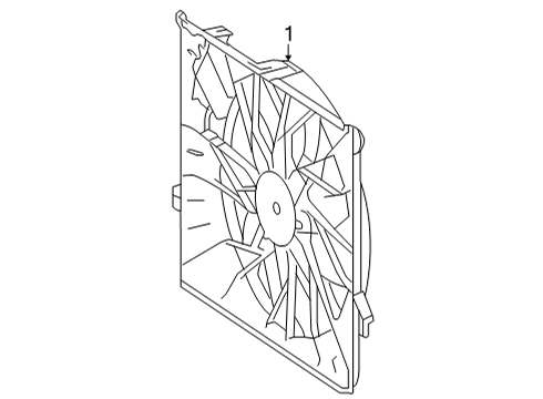 2022 Mercedes-Benz GLC300 Cooling System, Radiator, Water Pump, Cooling Fan Diagram 1