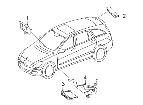 2009 Mercedes-Benz R350 Parking Aid Diagram 1