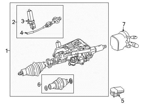 2016 Mercedes-Benz SLK300 Steering Column & Wheel, Steering Gear & Linkage Diagram 2