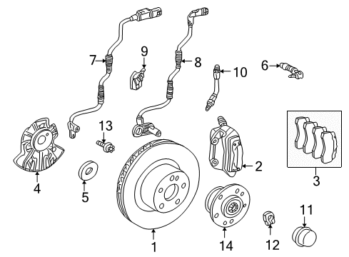 2000 Mercedes-Benz S430 Anti-Lock Brakes Diagram 2