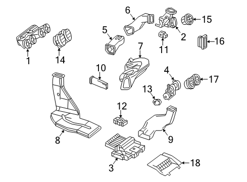 2015 Mercedes-Benz S600 Ducts Diagram