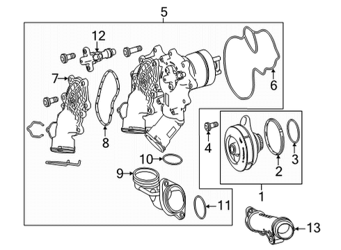 2023 Mercedes-Benz GLS63 AMG Water Pump