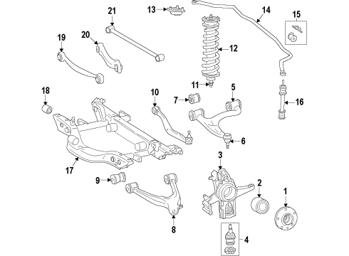 Shock Absorber Diagram for 164-320-29-31