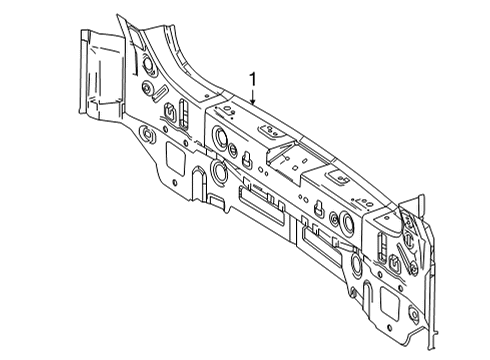 2022 Mercedes-Benz GLB250 Rear Body Diagram