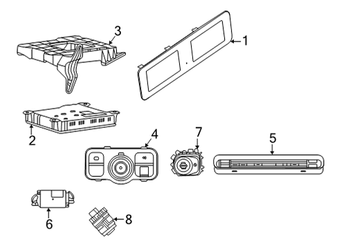 2021 Mercedes-Benz GLE63 AMG S A/C & Heater Control Units Diagram 2