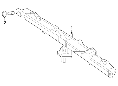 2023 Mercedes-Benz EQE 350+ SUV High Mount Lamps Diagram