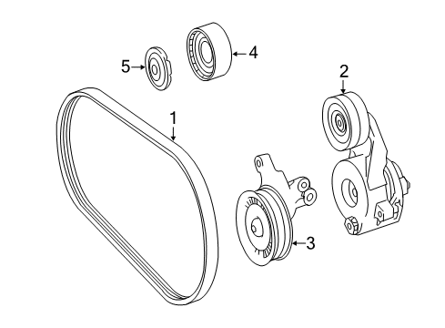 2013 Mercedes-Benz S350 Belts & Pulleys