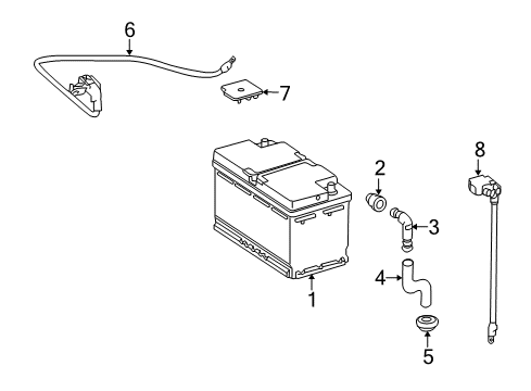 2011 Mercedes-Benz S400 Battery Diagram 1