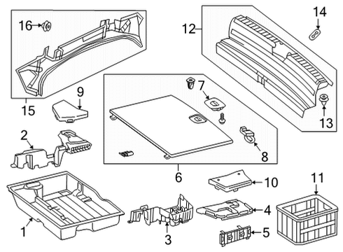 2021 Mercedes-Benz GLC300 Interior Trim - Rear Body Diagram 2