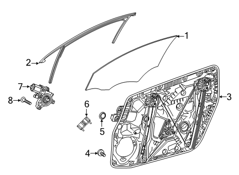 2019 Mercedes-Benz A220 Front Door Diagram 1