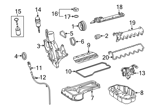 2006 Mercedes-Benz S65 AMG Engine Parts, Mounts, Cylinder Head & Valves, Camshaft & Timing, Oil Pan, Oil Pump, Crankshaft & Bearings, Pistons, Rings & Bearings