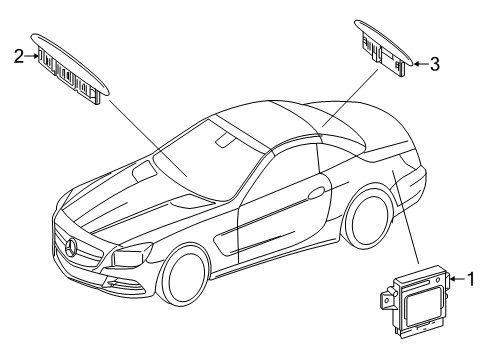 2015 Mercedes-Benz SL550 Electrical Components Diagram 4