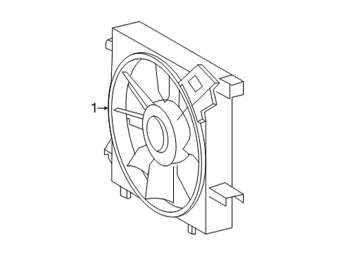 2012 Mercedes-Benz G550 Cooling System, Radiator, Water Pump, Cooling Fan Diagram 1