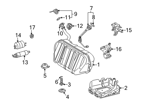 2001 Mercedes-Benz CL55 AMG Fuel Supply Diagram 2