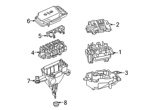 2021 Mercedes-Benz GLS63 AMG Fuse & Relay Diagram 1