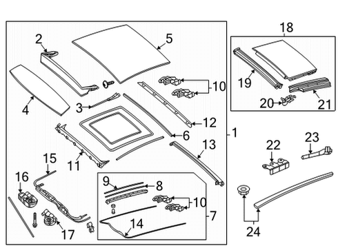 2020 Mercedes-Benz GLC43 AMG Sunroof, Body Diagram 2