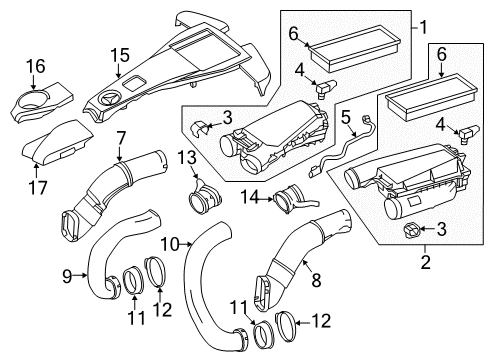 2014 Mercedes-Benz CLS63 AMG Filters Diagram