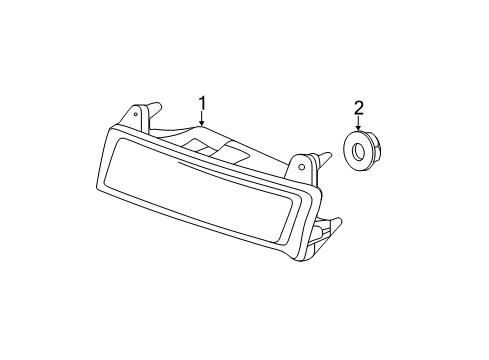 Daytime Run Lamp Diagram for 164-906-01-51