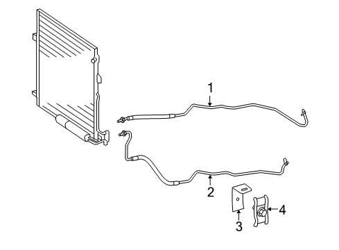 2009 Mercedes-Benz ML320 Trans Oil Cooler Diagram