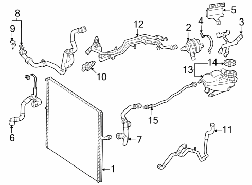 Coolant Hose Diagram for 167-501-36-03