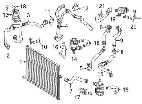 2018 Mercedes-Benz GLC63 AMG Intercooler, Cooling Diagram 4