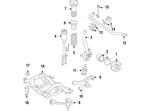 Coil Spring Diagram for 251-321-05-04-64