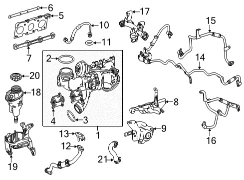 2015 Mercedes-Benz E400 Turbocharger