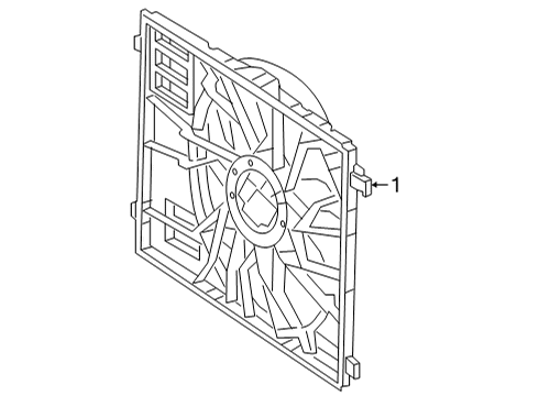 2022 Mercedes-Benz GLB250 Cooling Fan Diagram