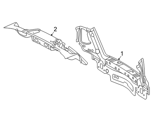 2021 Mercedes-Benz GLC300 Rear Body Diagram 1