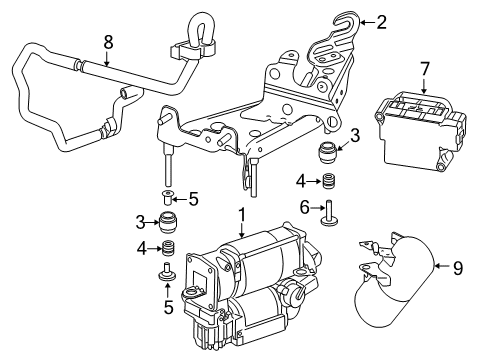 2017 Mercedes-Benz E300 Ride Control - Rear Diagram