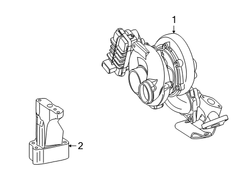 2010 Mercedes-Benz ML350 Turbocharger, Engine Diagram